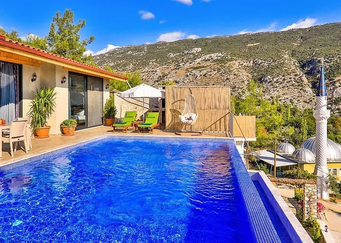 İslamlar 2 Bedroom Secluded With Private Pool Hot Tub * Kalkan